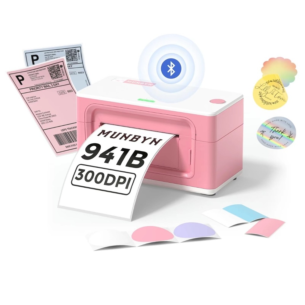 MUNBYN 941B Thermal Bluetooth Shipping
Label Printer
